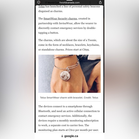 NIB Telus Invisaware Safety Keychain - Picture 6 of 12